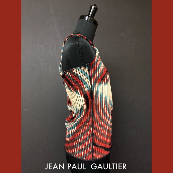 SOLD! Jean Paul Gaultier Maille Print Top Blouse - Picture 2 of 6